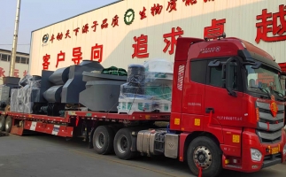 美彩国际锯末颗粒机发货现场